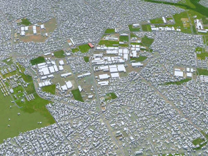 Ikorodu city Nigeria 30km 3D Model