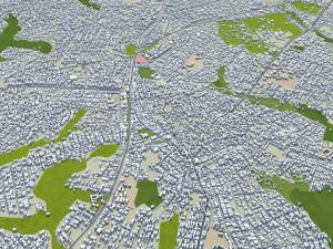 Ikorodu city Nigeria 30km 3D Model