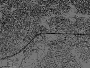 Ikorodu city Nigeria 30km Modello 3D
