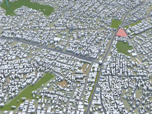 Ikorodu city Nigeria 30km 3D Model