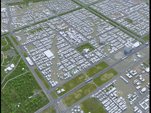 Islamabad city Pakistan 50km 3D-Modell