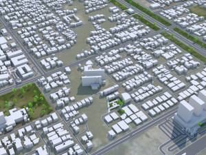 Islamabad city Pakistan 50km 3D-Modell