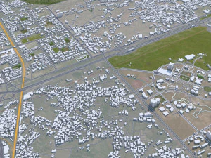 Islamabad city Pakistan 50km 3D Model