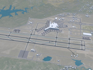 Islamabad city Pakistan 50km 3D-Modell