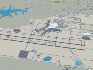 Islamabad city Pakistan 50km 3D Model