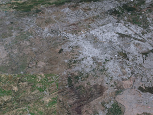 Islamabad city Pakistan 50km 3D-Modell