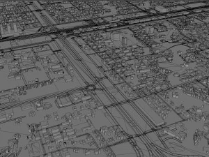 Islamabad city Pakistan 50km 3D Model