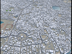 Jabalpur city Madhya Pradesh India 30km 3D Model