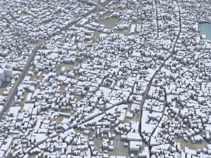 Jabalpur city Madhya Pradesh India 30km 3D Model
