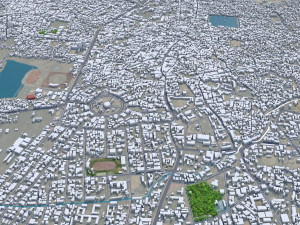 Jabalpur city Madhya Pradesh India 30km 3D Model