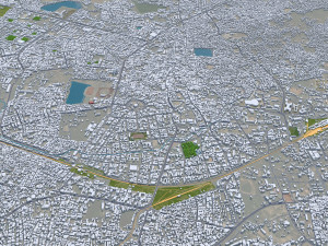 Jabalpur city Madhya Pradesh India 30km 3D Model