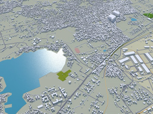 Jabalpur city Madhya Pradesh India 30km 3D Model