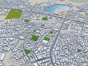 Jabalpur city Madhya Pradesh India 30km 3D Model