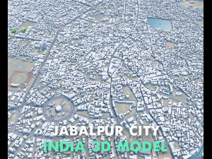 Jabalpur city Madhya Pradesh India 30km 3D Model
