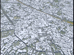 Jalandhar city Punjab India 30km 3D Model