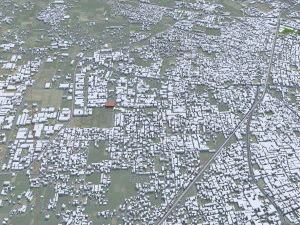 Jalandhar city Punjab India 30km 3D Model