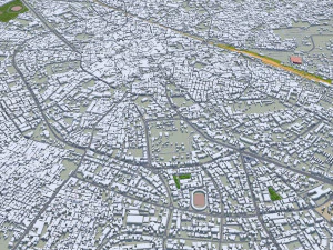 Jalandhar city Punjab India 30km 3D Model