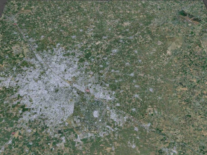 Jalandhar city Punjab India 30km 3D Model