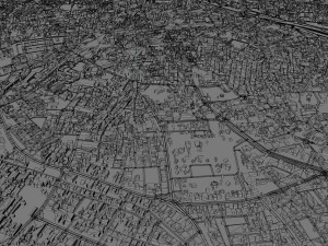 Jalandhar city Punjab India 30km 3D 모델