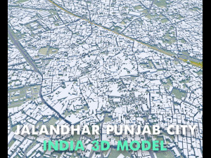 Jalandhar city Punjab India 30km 3D 모델