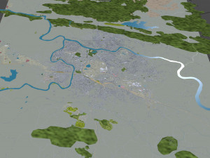 Jamshedpur city Jharkhand India 30km Modello 3D
