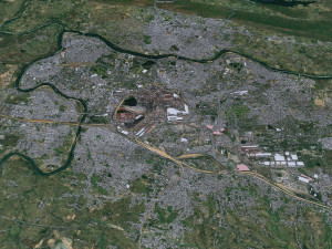 Jamshedpur city Jharkhand India 30km Modello 3D