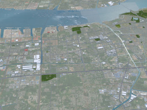 Jiangyin Wuxi Jiangsu city China 45km Modèle 3D