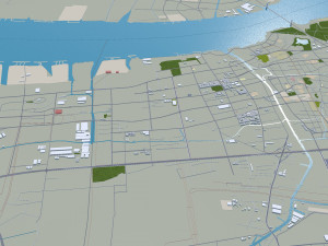 Jiangyin Wuxi Jiangsu city China 45km Modèle 3D