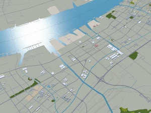 Jiangyin Wuxi Jiangsu city China 45km Modèle 3D