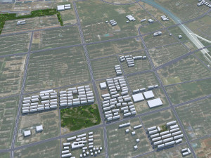 Jiangyin Wuxi Jiangsu city China 45km Modèle 3D