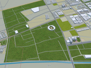 Jiaxing city Zhejiang China 90km 3D Model