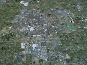 Jiaxing city Zhejiang China 90km 3D Model