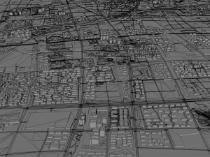 Jiaxing city Zhejiang China 90km 3D Model
