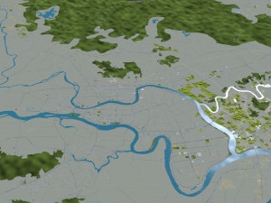 Jieyang Guangdong city Province China 55km 3D Model