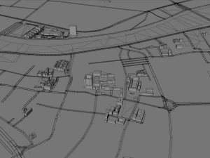 Jieyang cidade de Guangdong prov&iacute;ncia China 55 km Modelo 3D