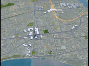 Jilin city China 60km Modelo 3D