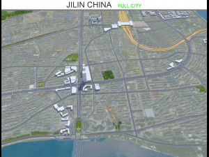 Jilin city China 60km 3D Модель