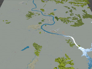 Jilin city China 60km 3D Модель