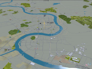 Jilin city China 60km 3D Модель