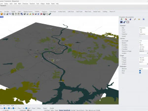 Jilin city China 60km 3D Model