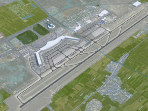 जिनान शेडोंग शहर चीन 70 किमी 3D मॉडल