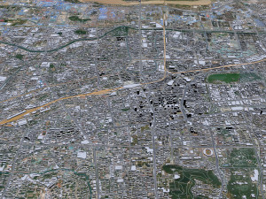 Jinan Shandong city China 70km 3D Model