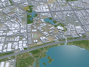 Jinhua Zhejiang city China 35km 3D मॉडल