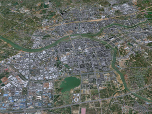 Jinhua Zhejiang city China 35km 3D मॉडल