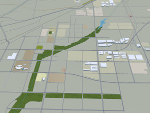 Jining Shandong city China 80km 3D मॉडल