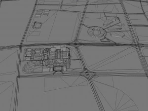 Jining Shandong Stadt China 80 km 3D Modell