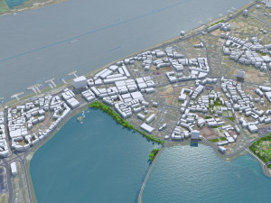 Jiujiang city Jiangxi China 70km Modelo 3D