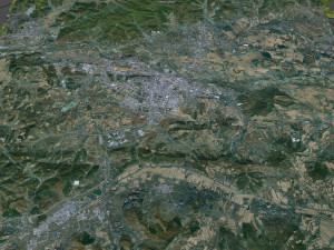 Jixi Heilongjiang city China 30km Modello 3D