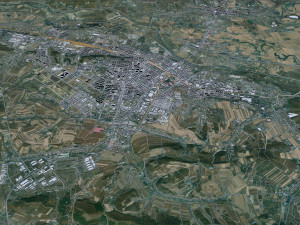 Jixi Heilongjiang city China 30km Modello 3D