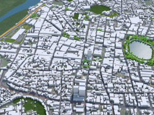 Joao Pessoa city Brazil 30km 3D Model